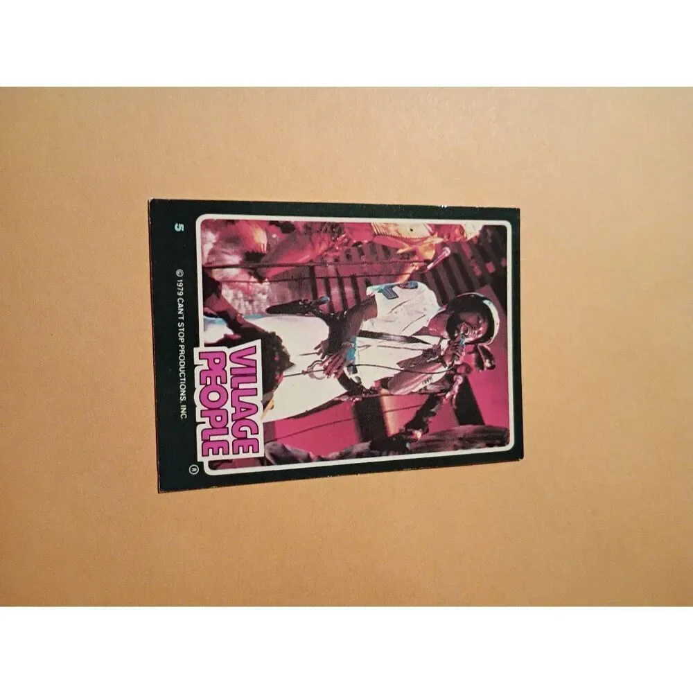 Vintage 1979 Village People Trading Card #5 Disco Era Vintage Music Collectible